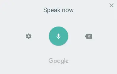 Using Google Voice Typing