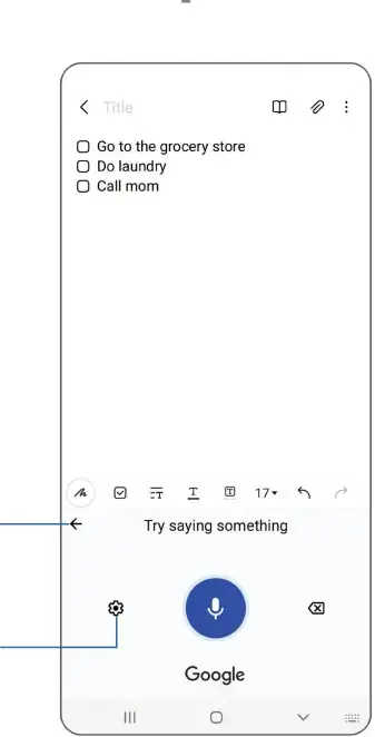 Use Google Voice typing