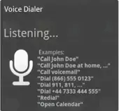 Dialing by voice