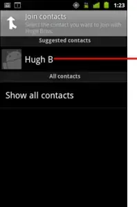 Joining contacts