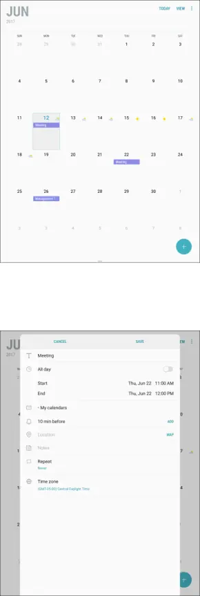 View Calendar Events