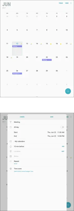 Share Calendar Events