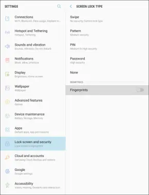 Use a Fingerprint Screen Lock