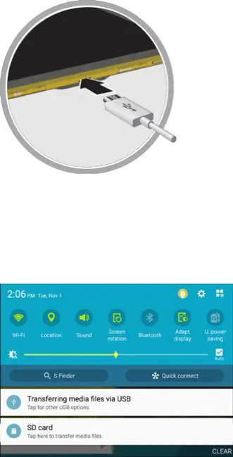 Transfer Files Between the Tablet and a Computer