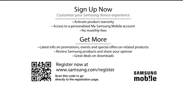 Section 3: Samsung Product Registration