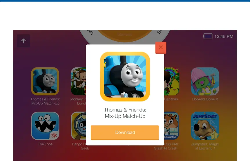 Samsung Kids Applications Screen 