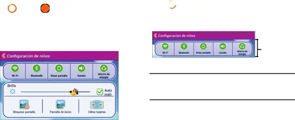 Configuración del modo de niños