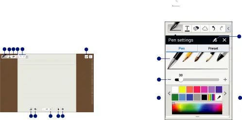 10.Switch to S Pen only mode or S Pen and finger mode.