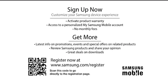 Section 3: Samsung Product Registration