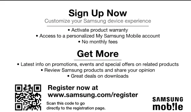 Section 10: Samsung Product Registration