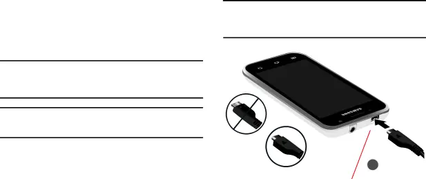 1.Place the battery cover onto the back of the device and press down (1).