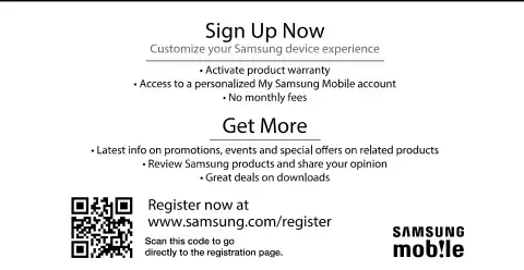 Section 3: Samsung Product Registration