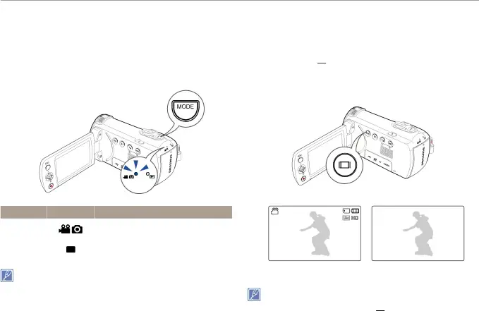 Basic operation of the camcorder