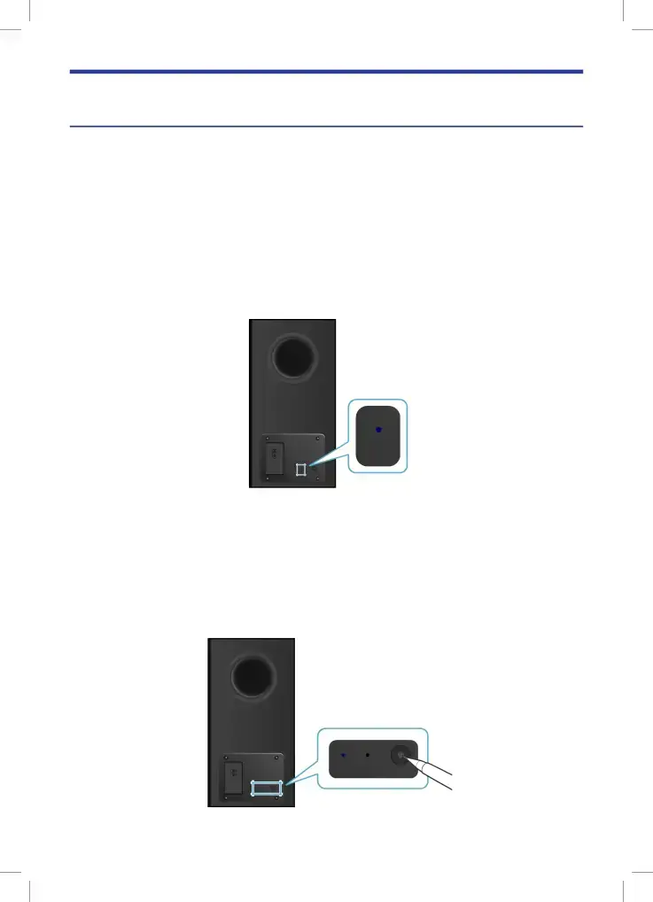 CONNECTING THE SOUNDBAR MAIN UNIT TO THE SUBWOOFER