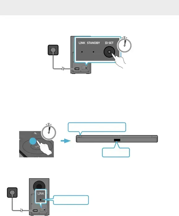 Manually connecting the Subwoofer if automatic connection fails