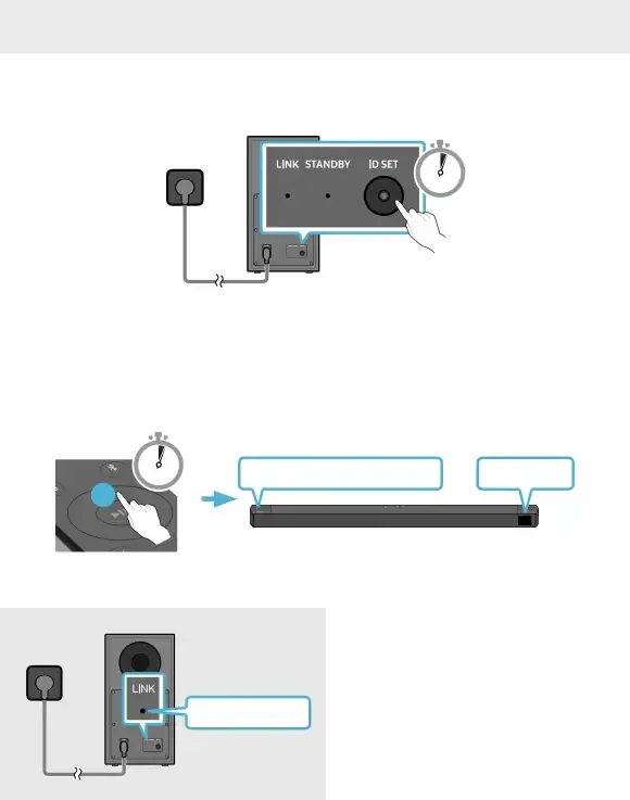 Manually connecting the Subwoofer if automatic connection fails