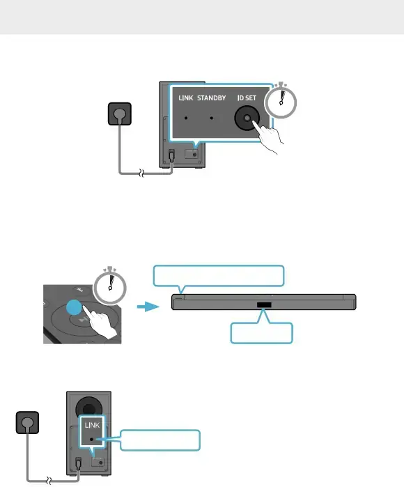 Manually connecting the Subwoofer if automatic connection fails