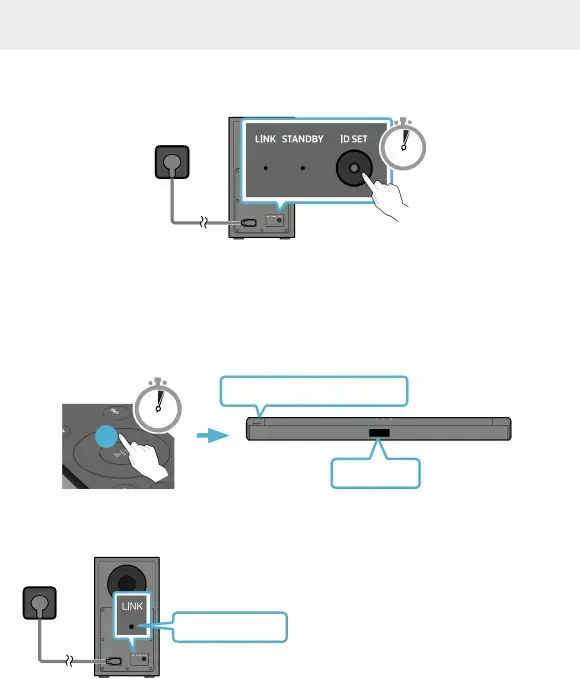 Manually connecting the Subwoofer if automatic connection fails