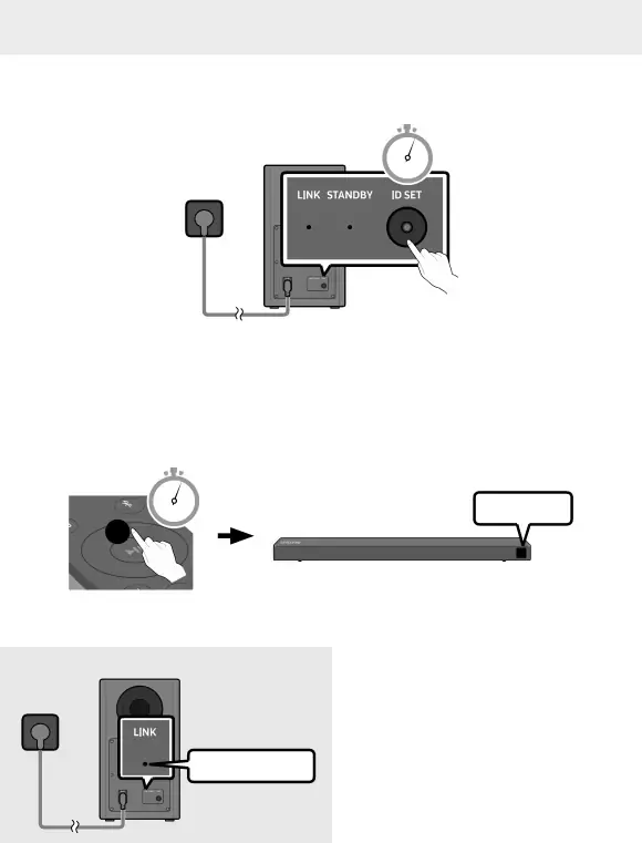 Manually connecting the Subwoofer if automatic connection fails