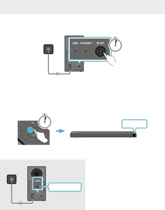 Manually connecting the Subwoofer if automatic connection fails