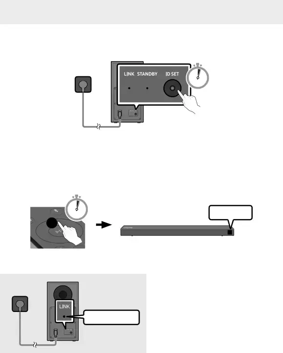 Manually connecting the Subwoofer if automatic connection fails