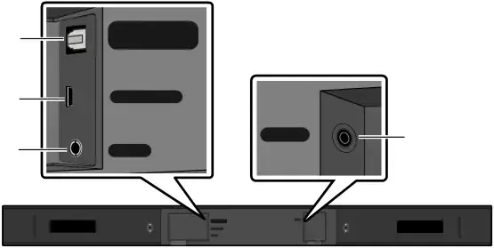 Bottom Panel of the Soundbar