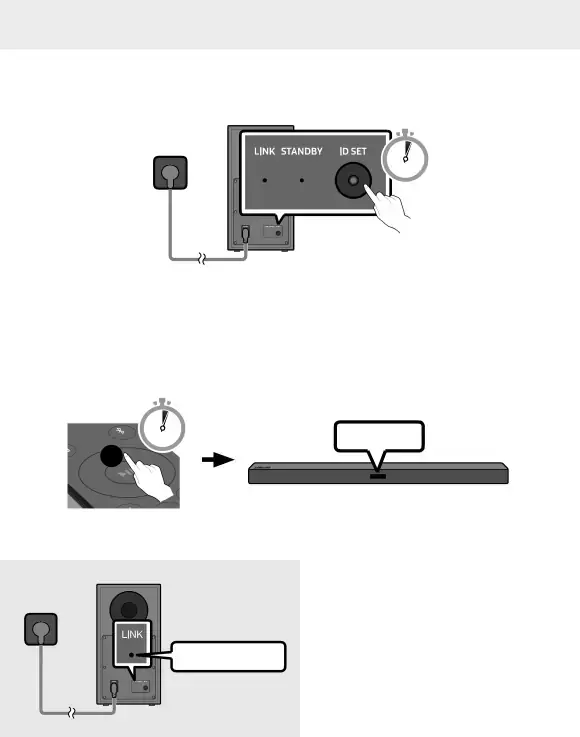 Manually connecting the Subwoofer if automatic connection fails