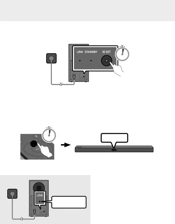 Conexión manual del subwoofer en caso de error en la conexión automática