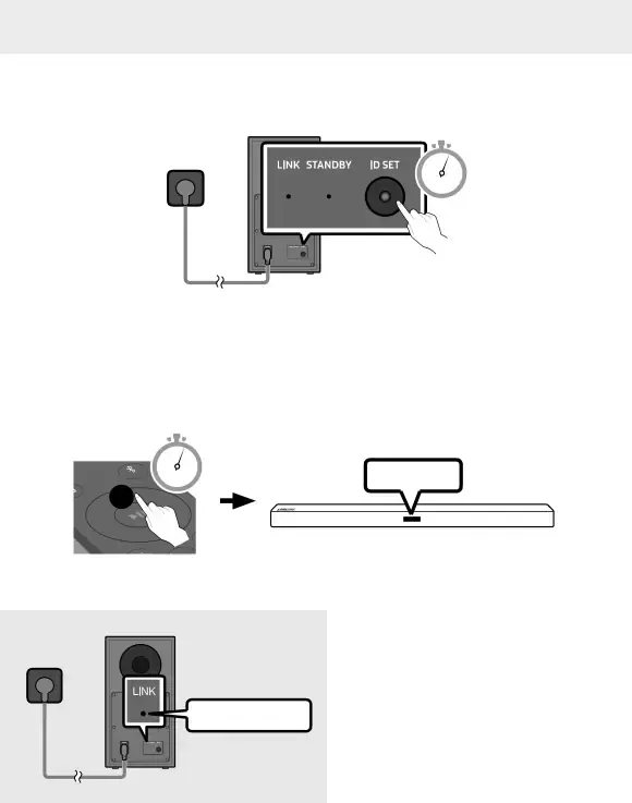 Manually connecting the Subwoofer if automatic connection fails