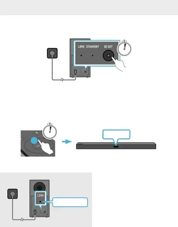 Manually connecting the Subwoofer if automatic connection fails