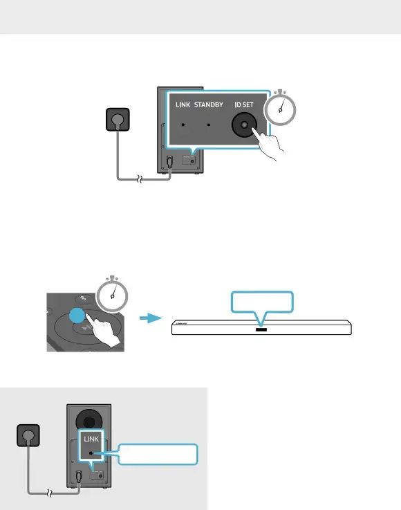 Manually connecting the Subwoofer if automatic connection fails