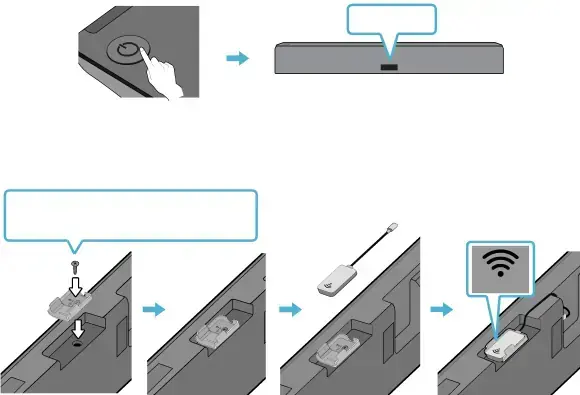 07CONNECTING THE SOUNDBAR TO AN SWA-9000S (SOLD SEPARATELY)