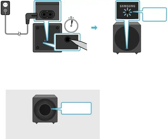 Bottom of the Wireless Subwoofer