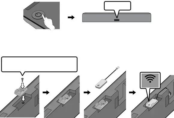 07CONNECTING THE SOUNDBAR TO AN SWA-9000S (SOLD SEPARATELY)