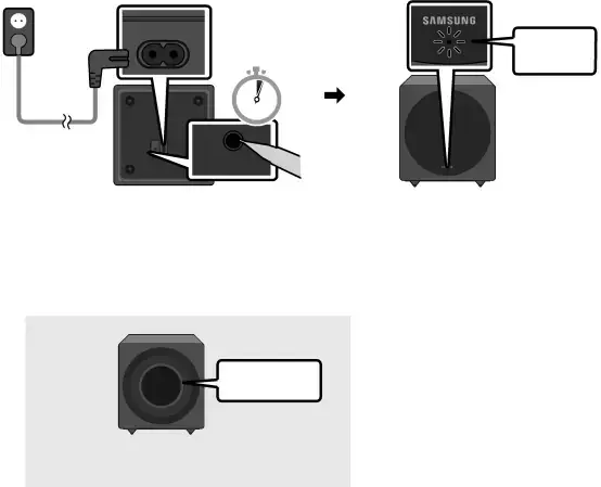 Bottom of the Wireless Subwoofer