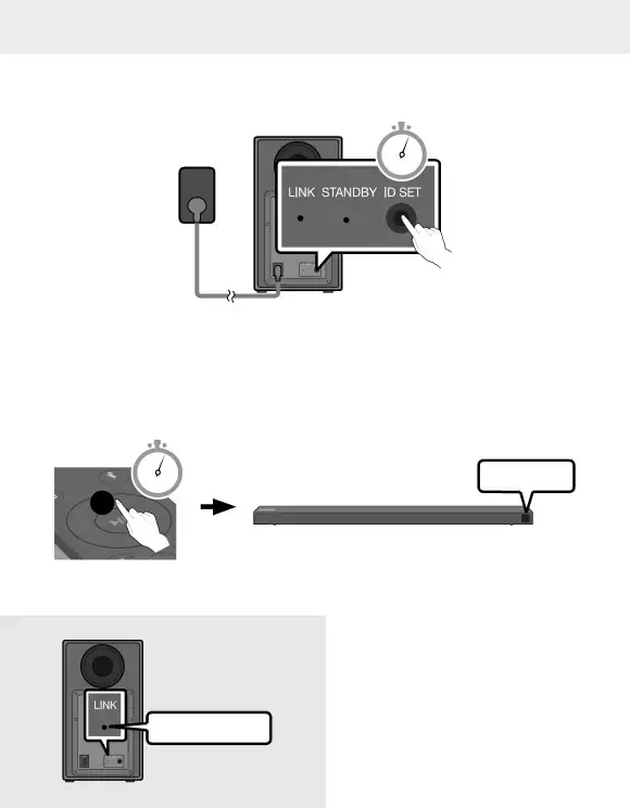 Manually connecting the Subwoofer if automatic connection fails