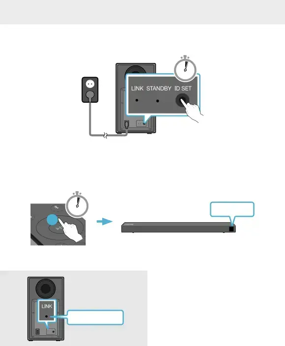 Manually connecting the Subwoofer if automatic connection fails