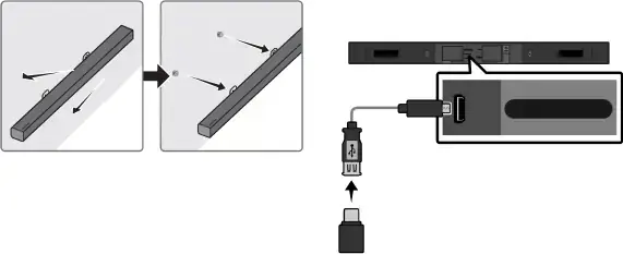 Detaching the Soundbar from the Wall