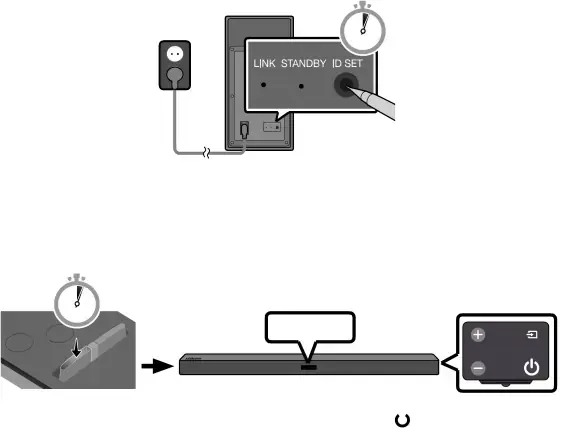 Conexión manual del subwoofer en caso de error en la conexión automática