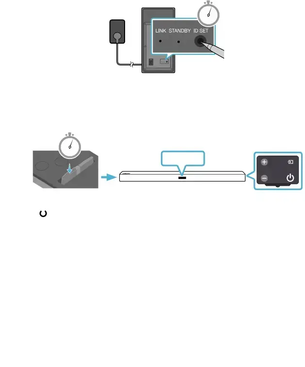 Manually connecting the subwoofer if automatic connection fails