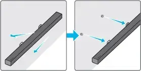 Detaching the Soundbar from the Wall