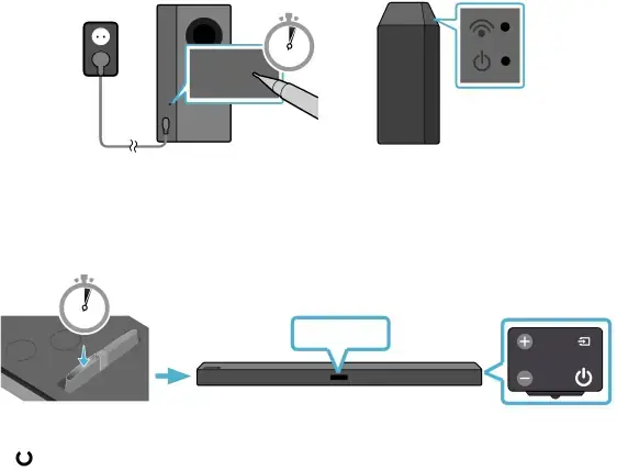 Manually connecting the subwoofer if automatic connection fails