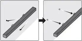 Retrait du Soundbar du mur