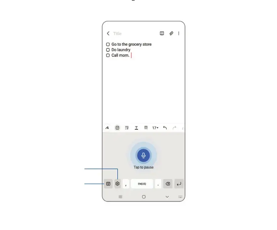 Use Samsung voice input