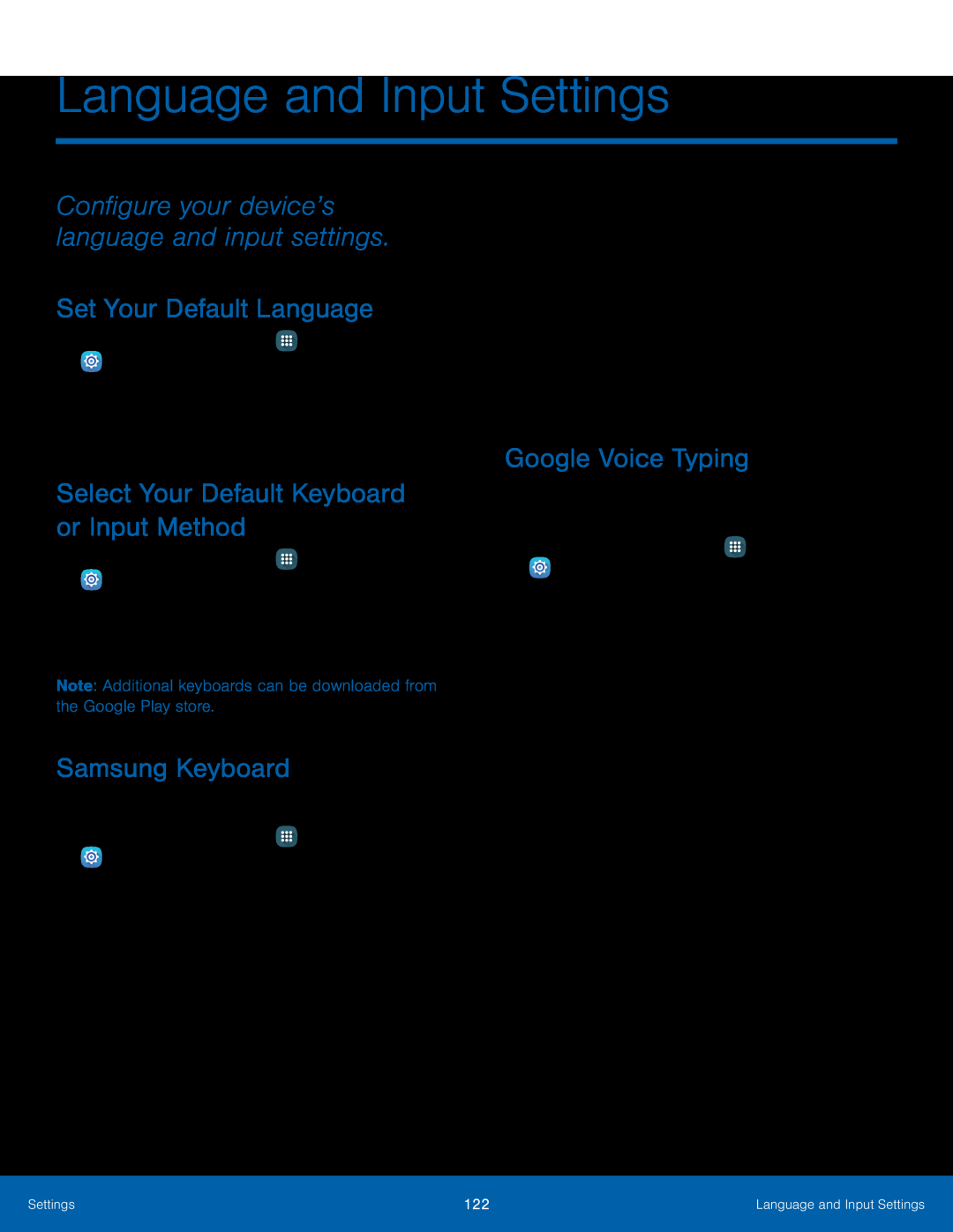 Configure your device’s language and input settings Set Your Default Language