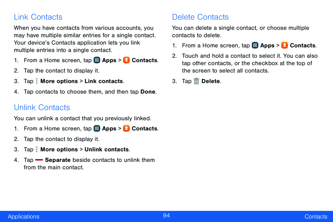 Unlink Contacts Galaxy Note Edge Verizon