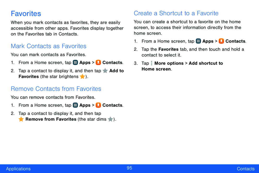 Mark Contacts as Favorites Galaxy Note Edge Verizon