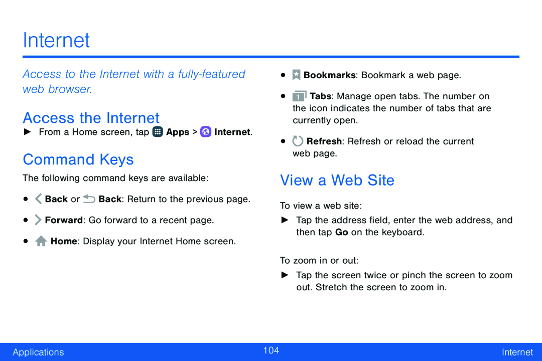 Access the Internet Galaxy Note Edge Verizon