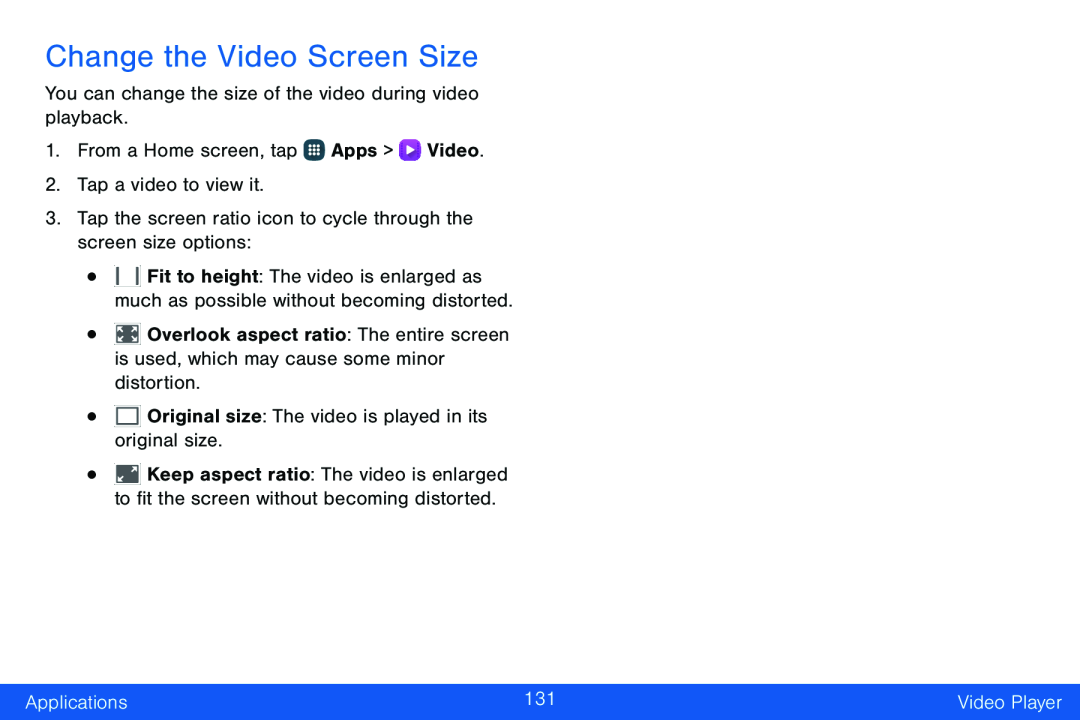 Change the Video Screen Size Galaxy Note Edge Verizon