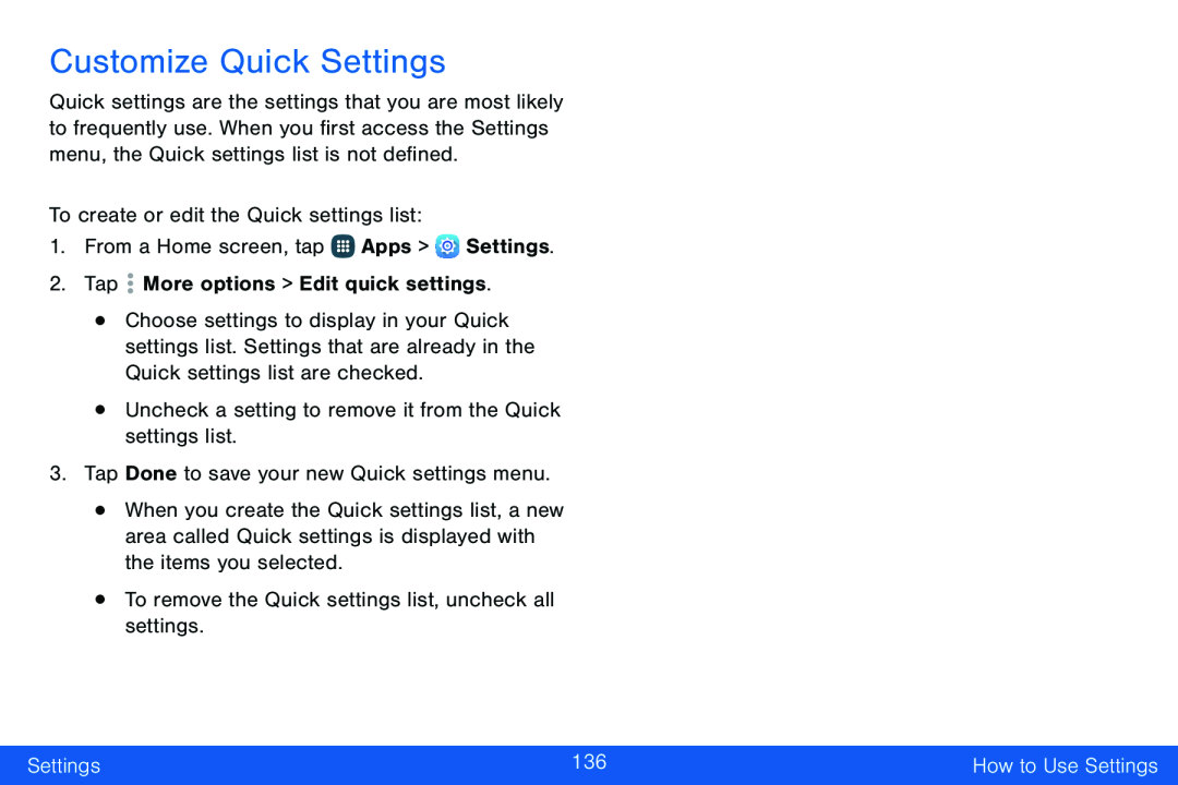 Customize Quick Settings Galaxy Note Edge Verizon